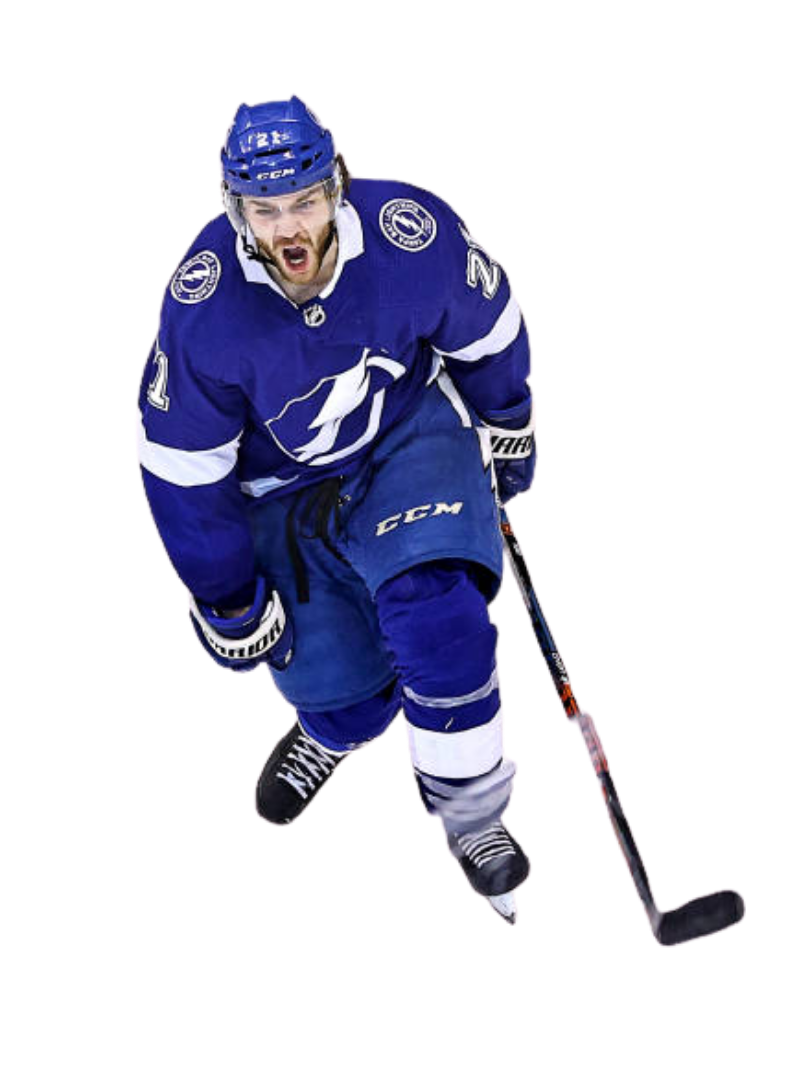 The Sports Corporation NHL player Brayden Point in a Tampa Bay Lightning game