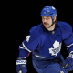 Ryan Hollweg retired NHL player wearing a Toronto Maple Leafs Jersey